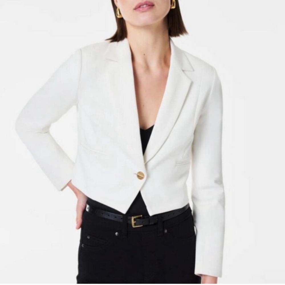 Elegant White Women's Blazer